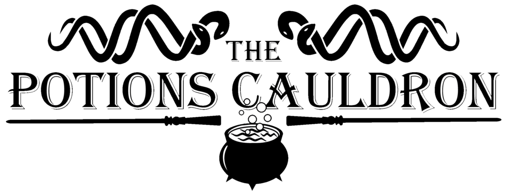 Fear and Flame logo featuring a cauldron and flames, symbolising mysticism and power.